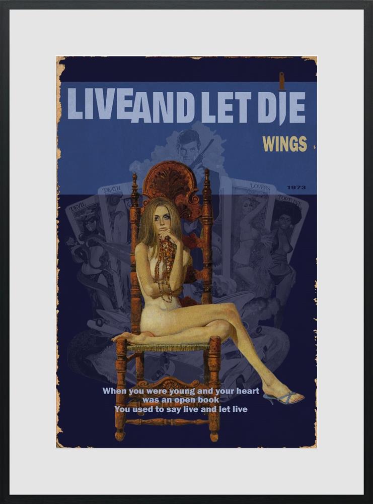 1973 live and let die framed print by artist linda charles