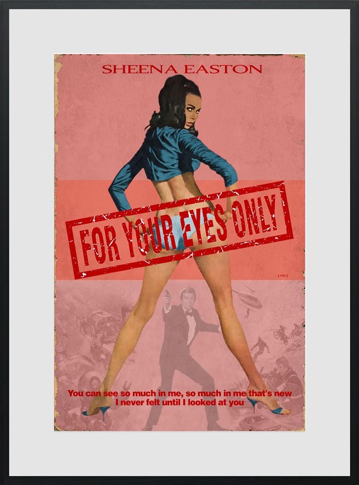 1981 for your eyes only framed print by artist linda charles