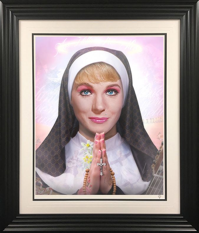 99 problmes colour print framed in black by artist jj adams