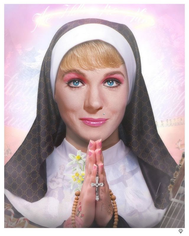 99 problems colour print by artist jj adams