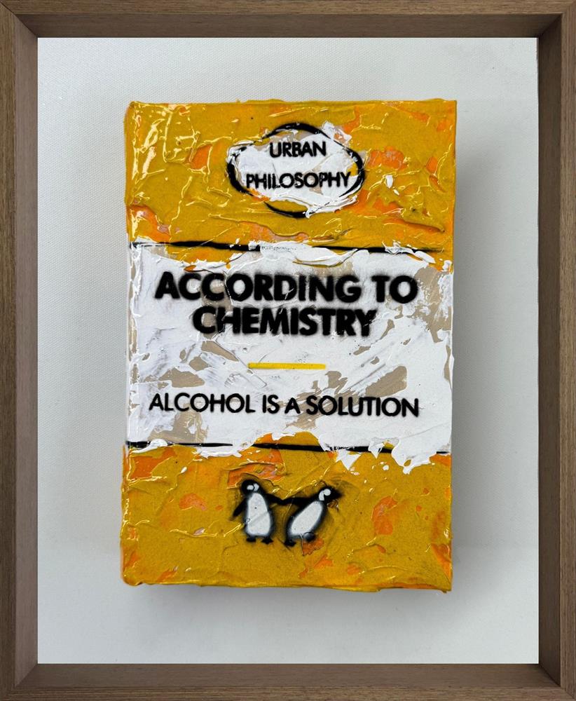 according to mini storybook original framed by artist hue folk