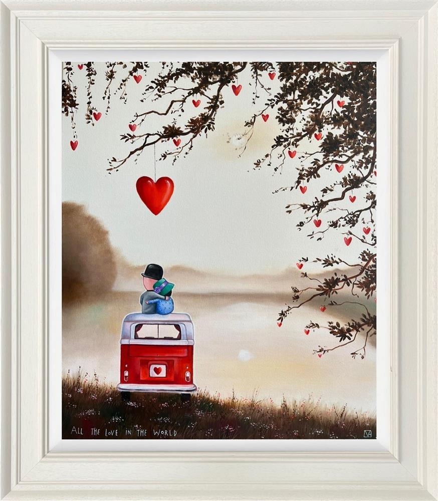 all the love in the world framed original by artist michael abrams