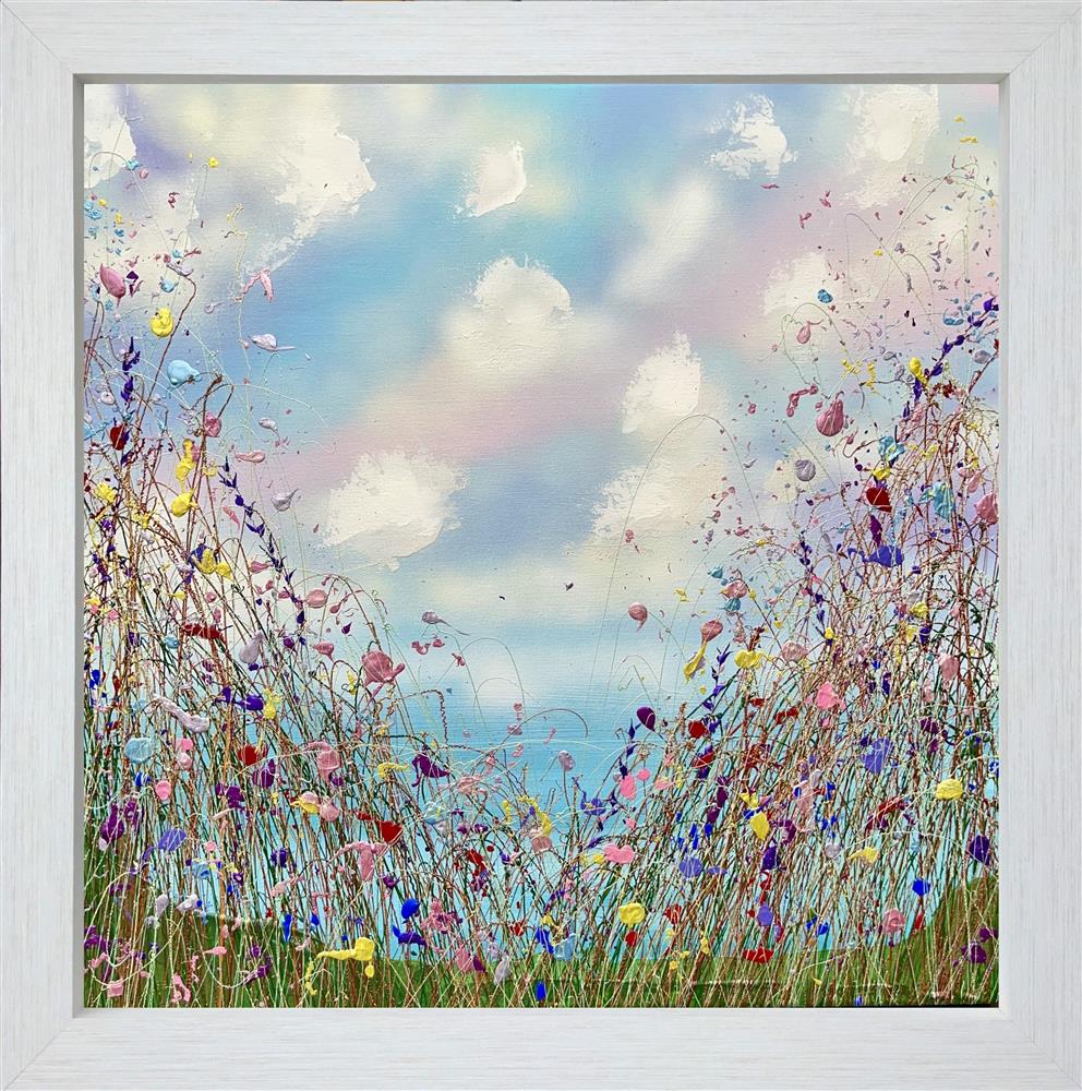 and the sky turned magical framed original by artist lisa pang