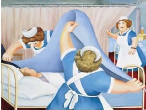 angels nurses print by artist beryl cook