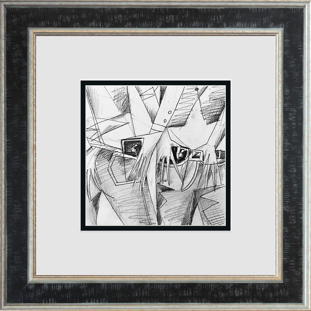 apple date study framed original by artist andrei protsouk