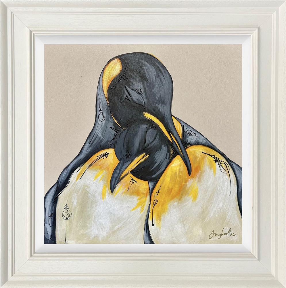 arctic embrace framed original by artist amy louise