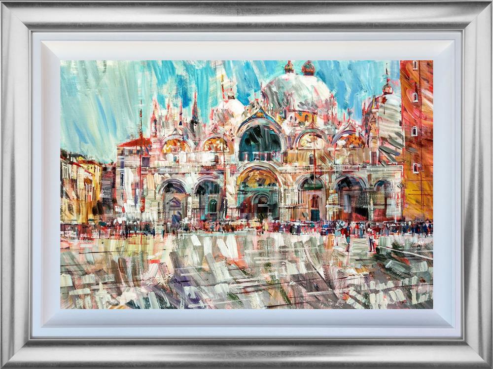 basilica di san marco framed original by artist colin brown