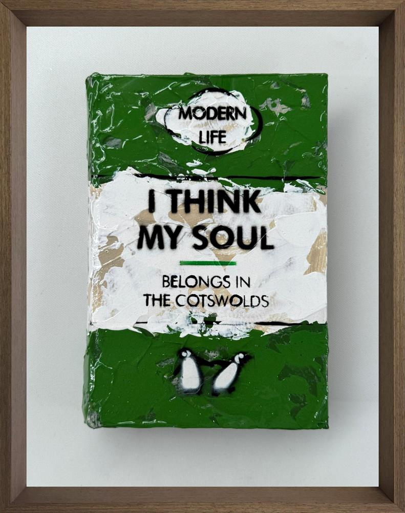 belongs in mini stroybook framed original by artist hue folk