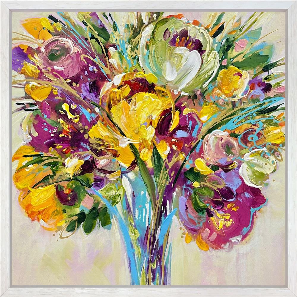 blossom reverie framed original by artist anna cher