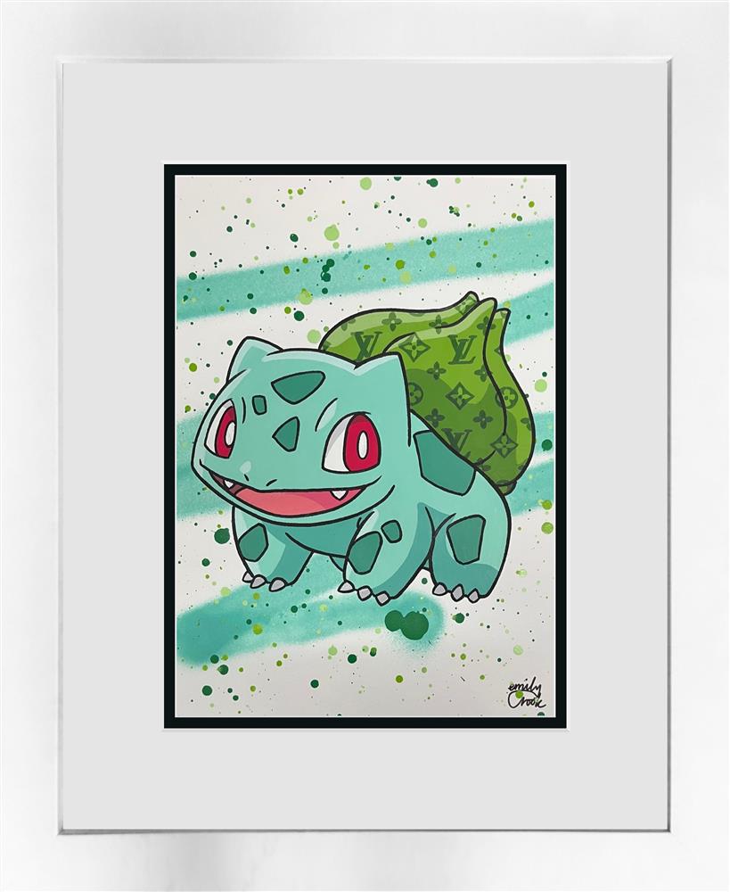 bulbasaur framed original study by artist emily crook