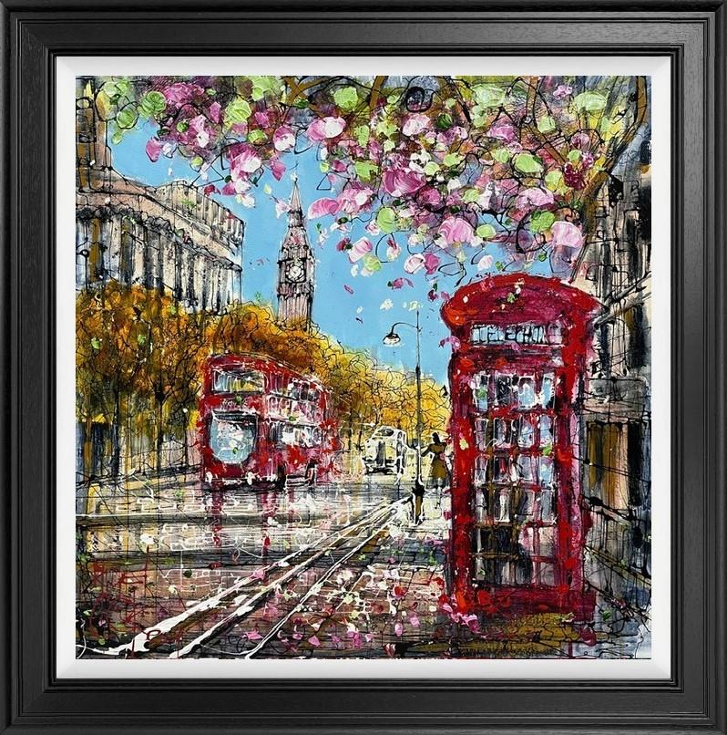 calling home framed original by artist nigel cooke