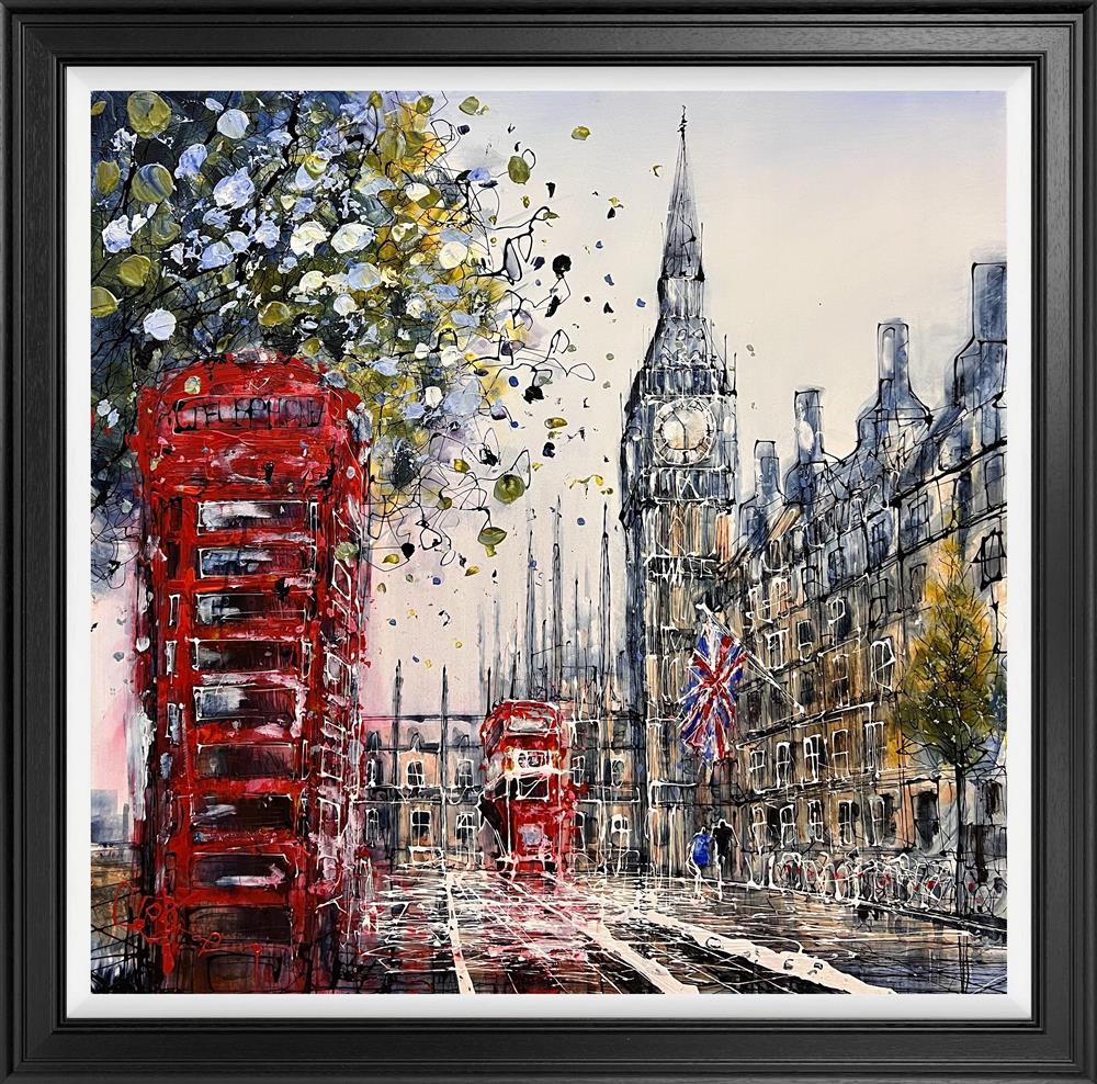 calling westminster framed print by artist nigel cooke