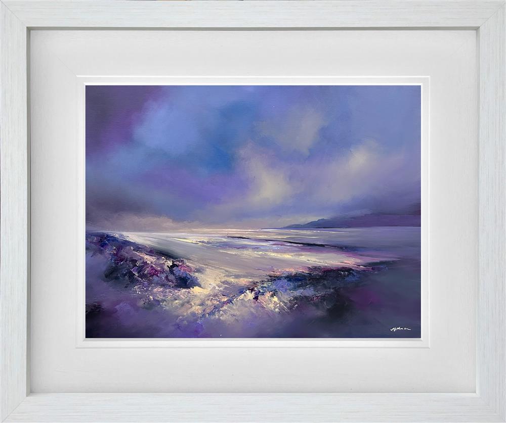 calm of the day framed original by artist alison johnson