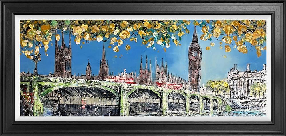 city corssing framed original by artist nigel cooke