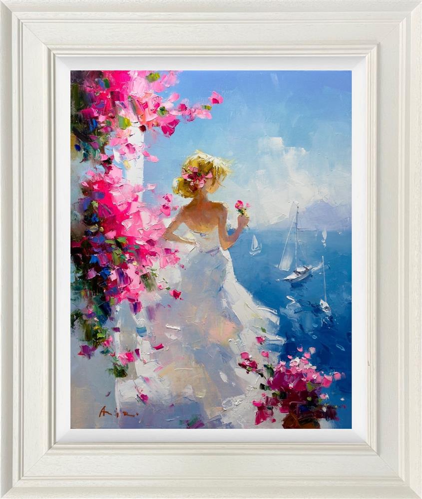 coastal serenade framed original by artist aziz