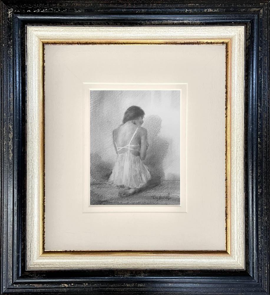 complicated framed original study by artist tony hinchliffe