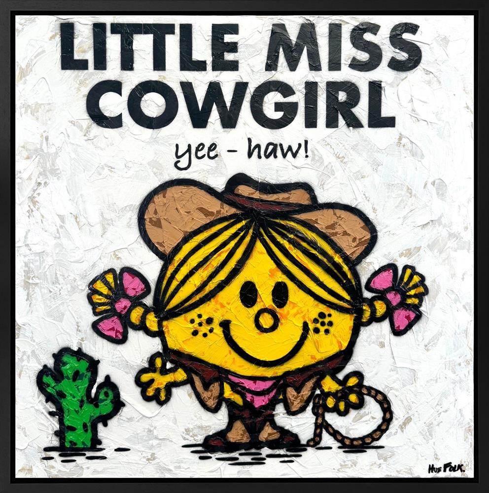 cowgirl the untold stories framed original by artist hue folk