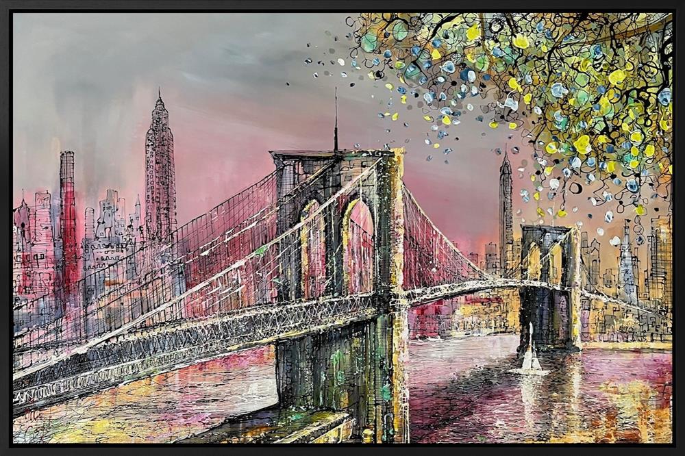 crossing the hudson original framed by artist nigel cooke