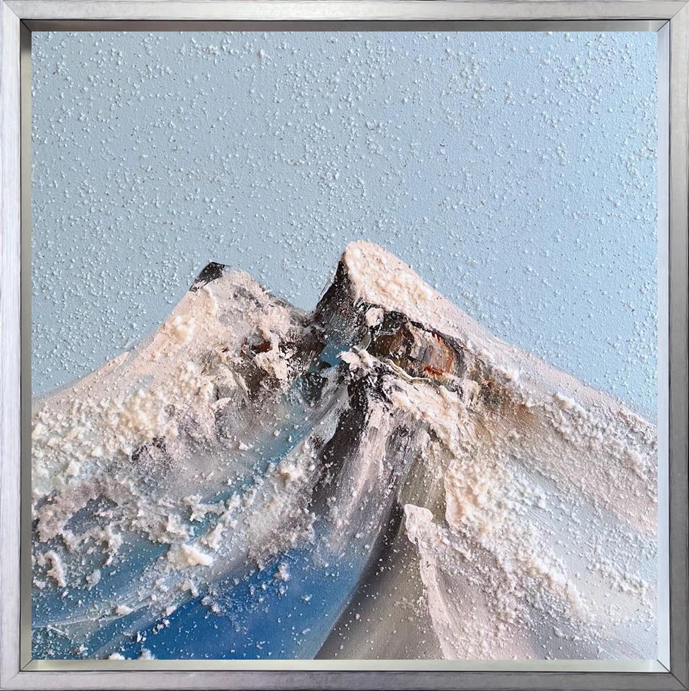 crowned in snow i framed original by artist craig foord