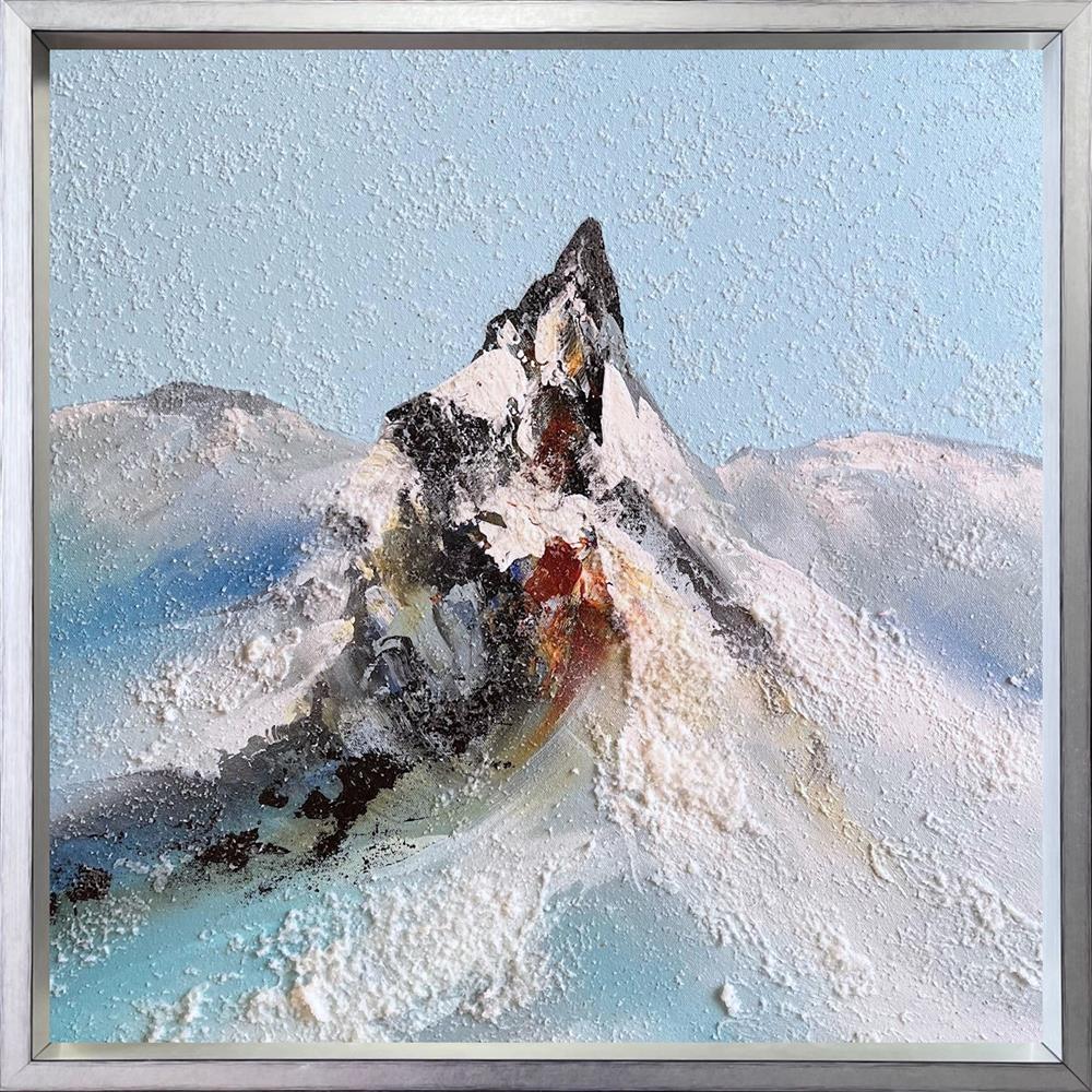 crowned in snow iii framed original by artist craig foord