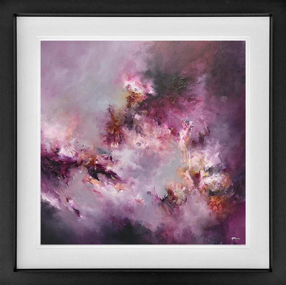 damson flame framed by artist alison johnson