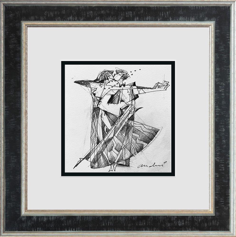 Dancing with my selfie study framed original by artist Andrei Protsouk