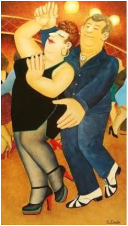 dirty dancing print by artist beryl cook