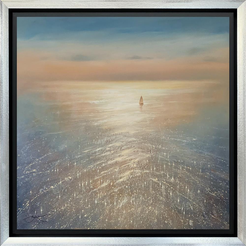 drifting free framed original by artist ben payne