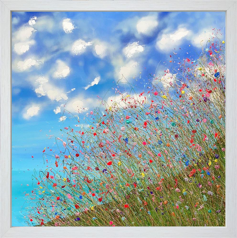 elation and joy framed original by artist lisa pang