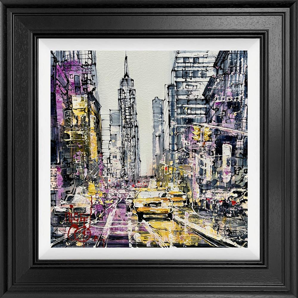 empire routes framed original by artist nigel cooke