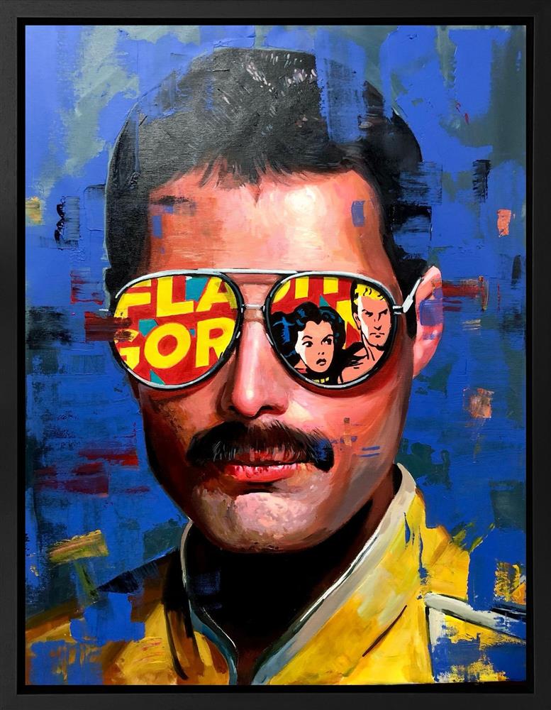 flash freddie original framed by artist zinksy