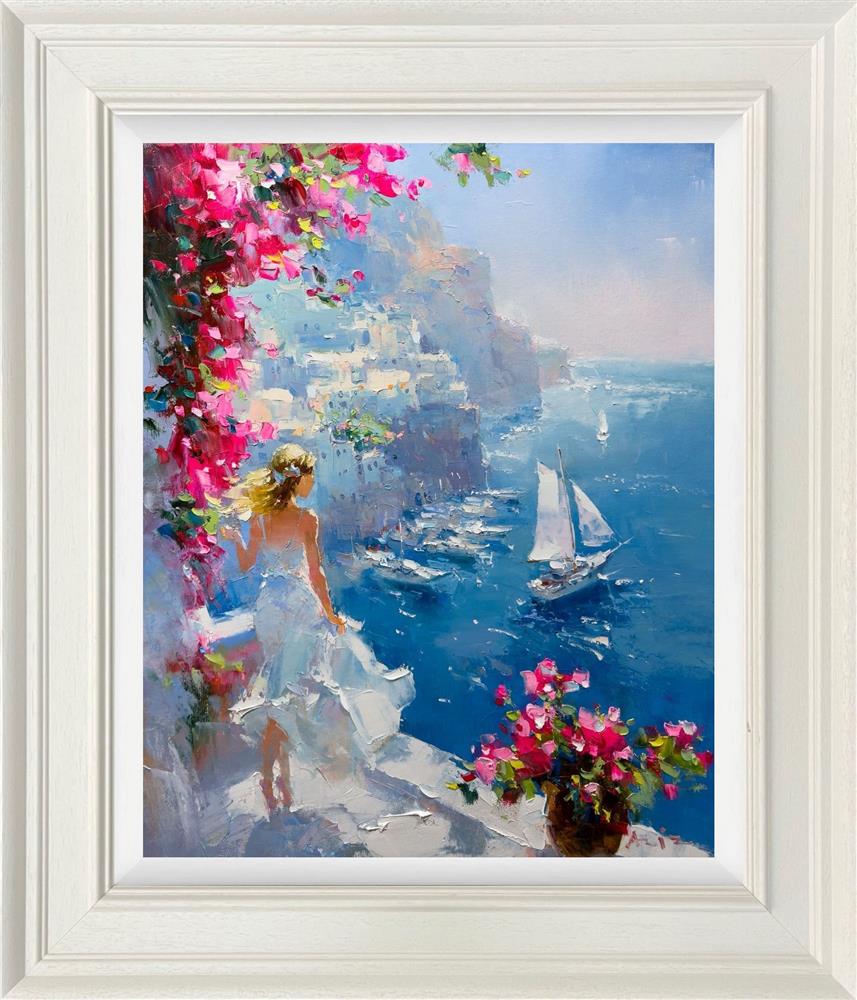 flourish and wonder framed original by artist aziz