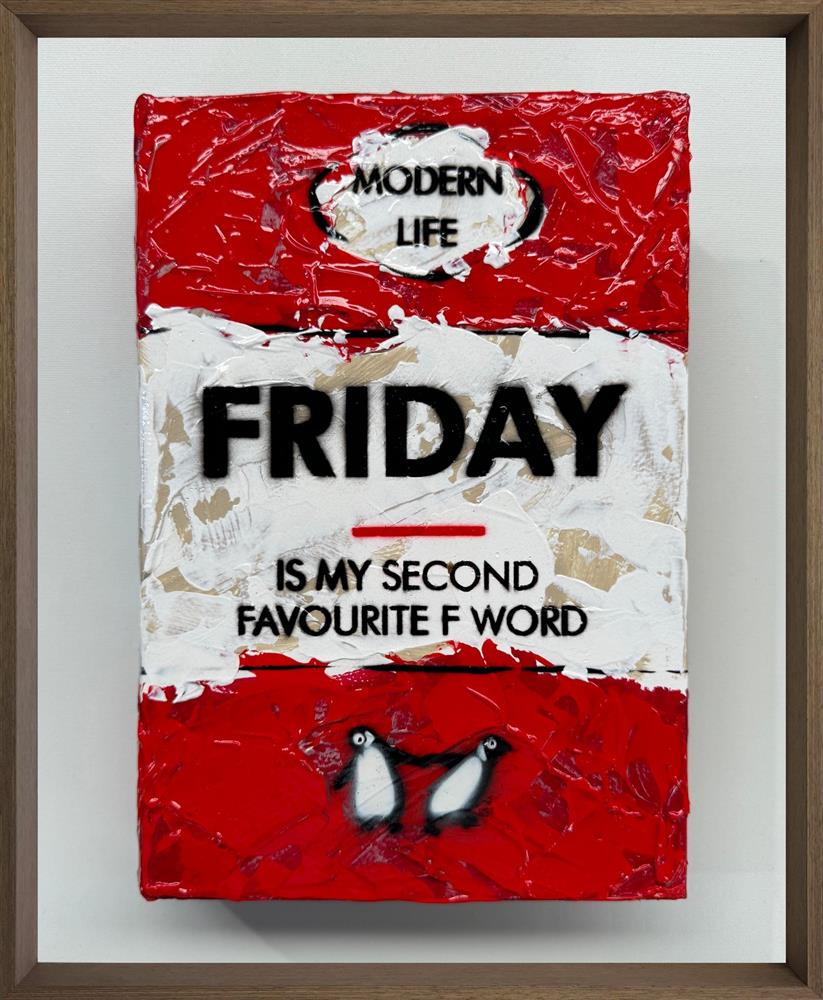 friday storybook framed original by artist hue folk