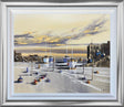 gentle moorings framed original by artist john horsewell