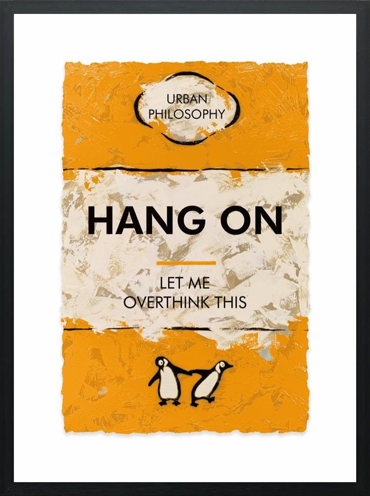 hang on framed print by artist hue folk