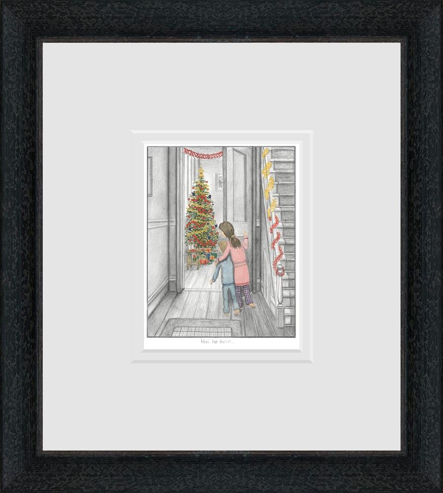 has he been sketch framed print by artist leigh lambert