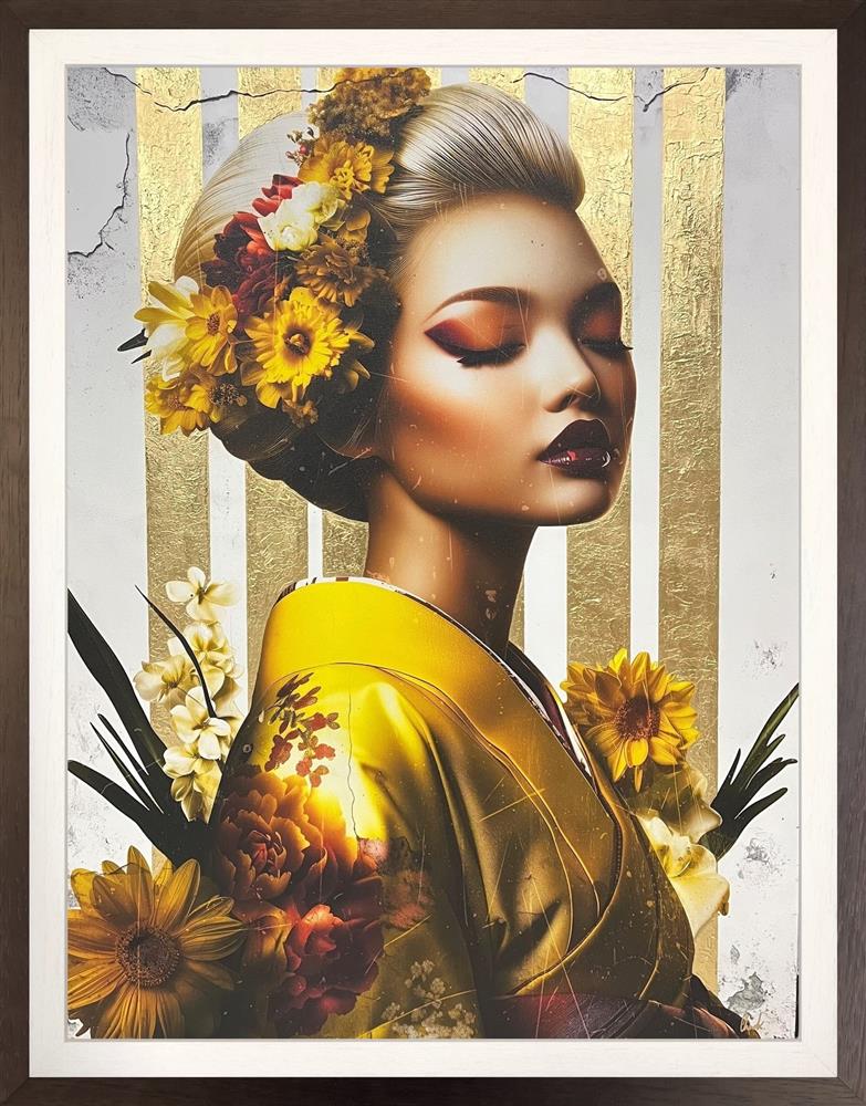 himawari no michi framed original by artist chuck