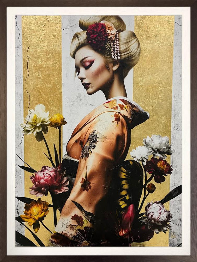 himeta kotoba unspoken words framed original by artist chuck