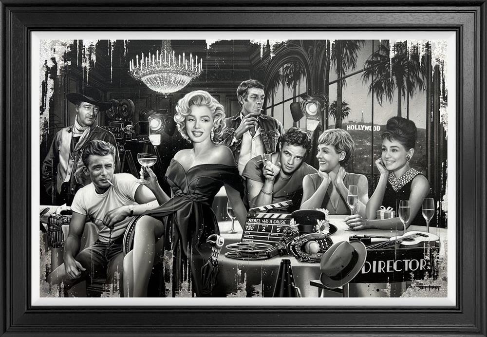 Hollywood hall of fame framed print by artist ben jeffery