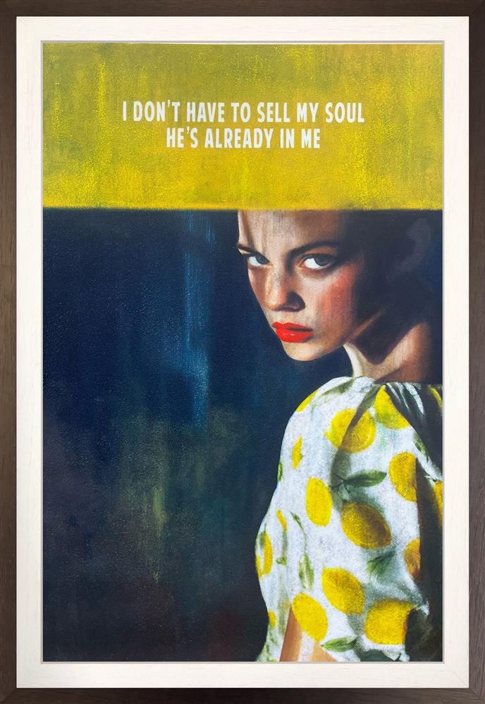 i wanna be adored framed original by artist linda charles