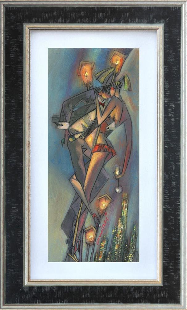 lampadaire armour framed print by artist andrei protsouk