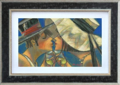 le vin blance moments framed print by artist andrei protsouk