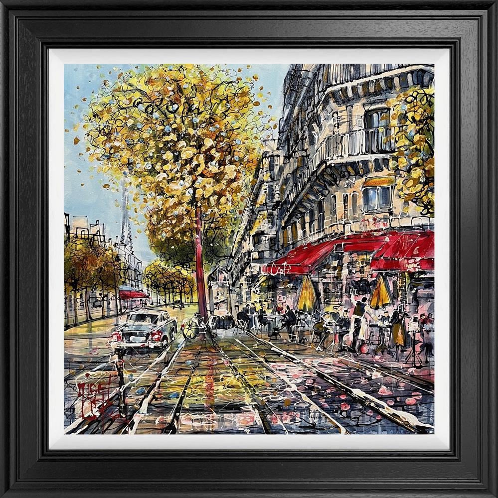 life in paris framed original by artist nigel cooke