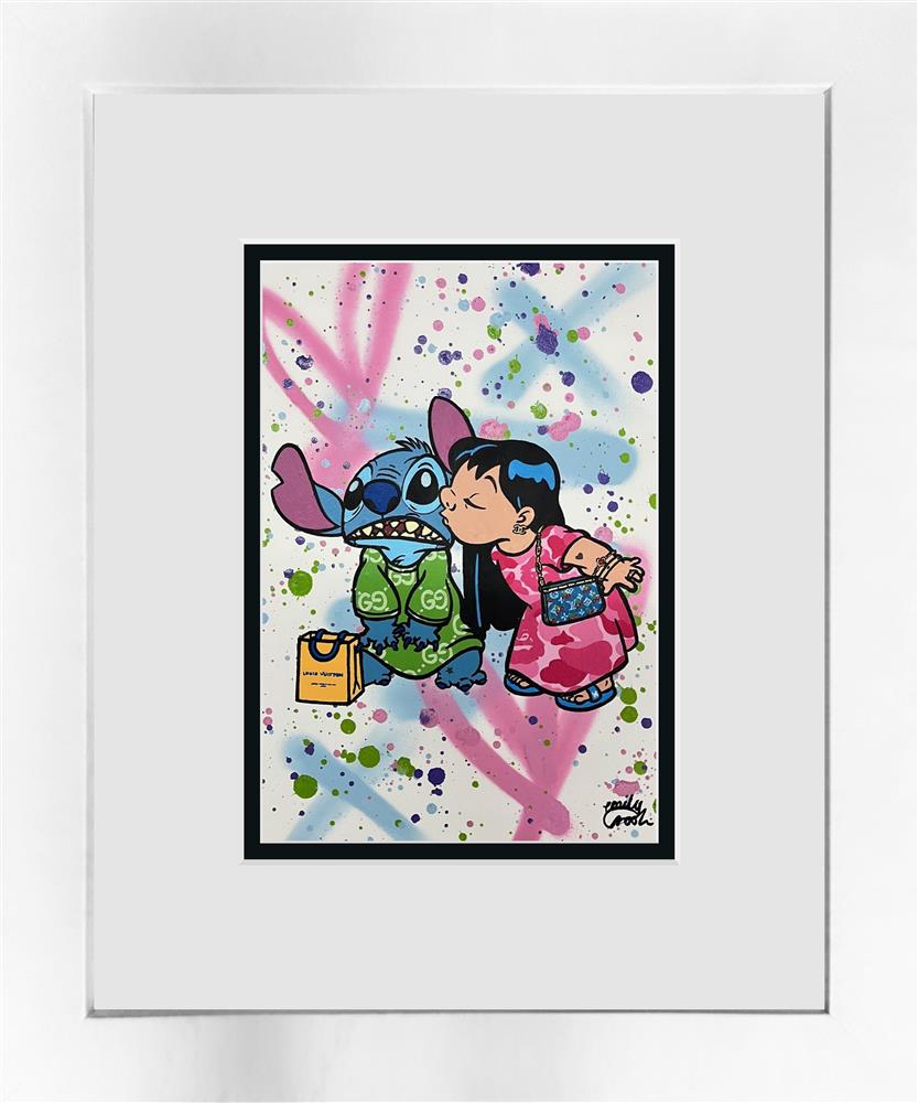 lilo and stitch framed original study by artist emily crook