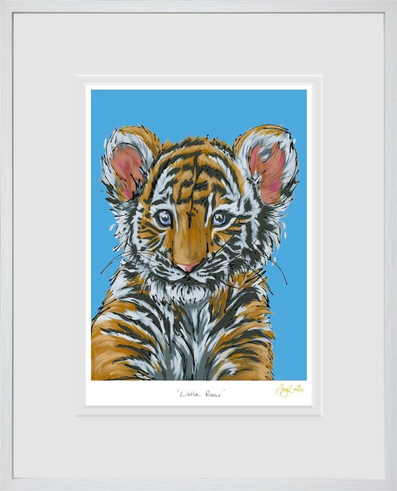 little roar framed print by artist amy louise