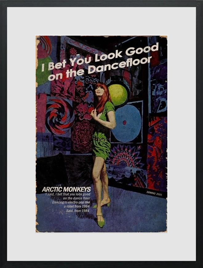 look good on the dancefloor frmaed print by artist linda charles