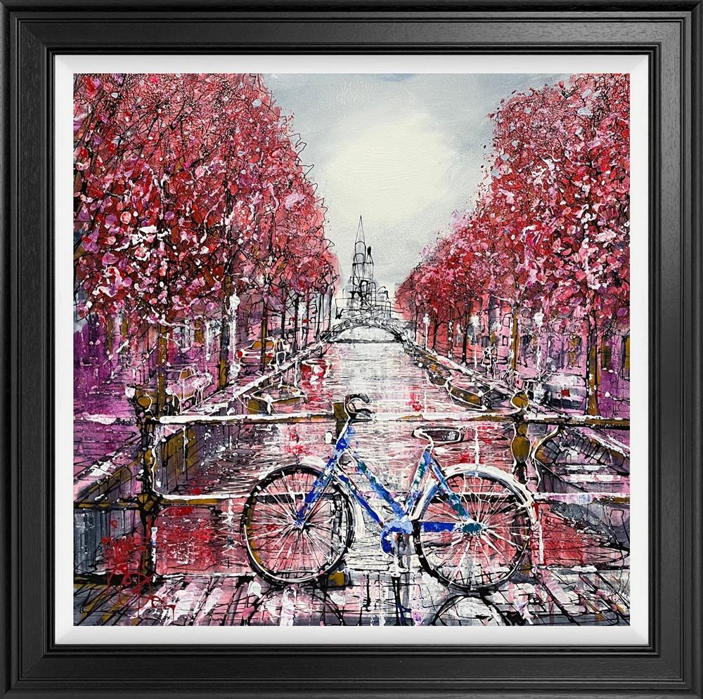 love in amsterdam framed original by artist nigel cooke