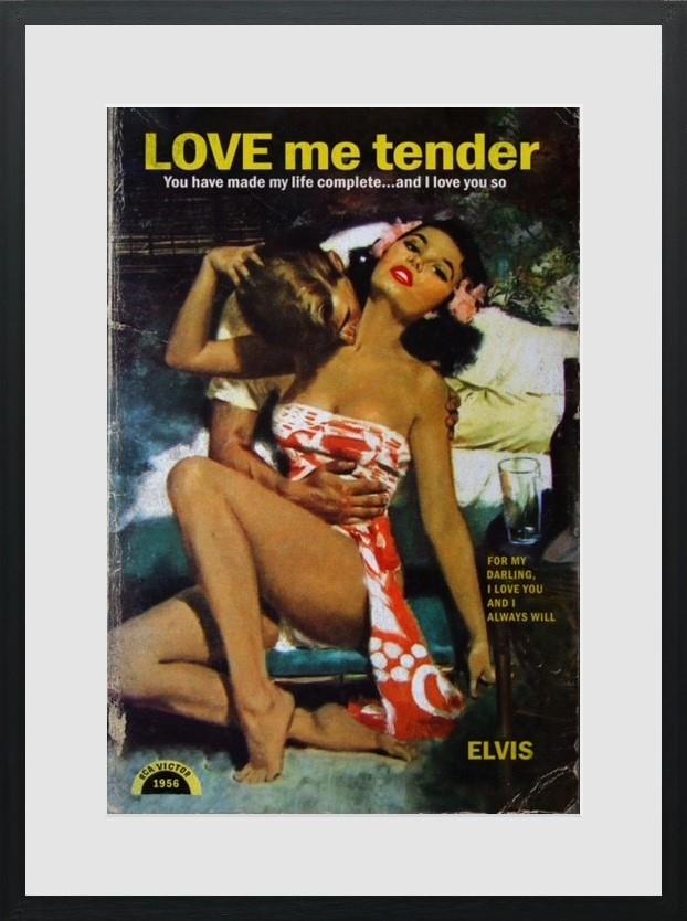 love me tender framed print by artist linda charles