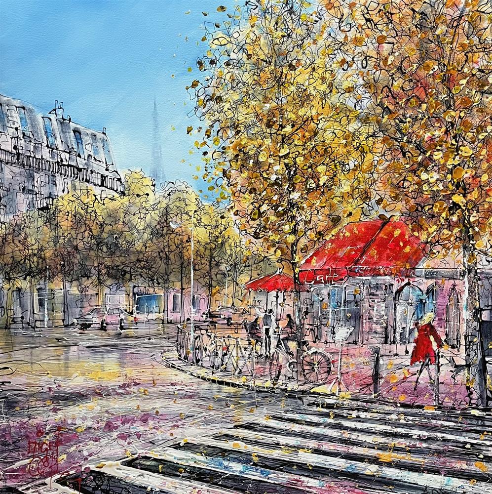 love on the cafe corner original box canvas by artist nigel cooke