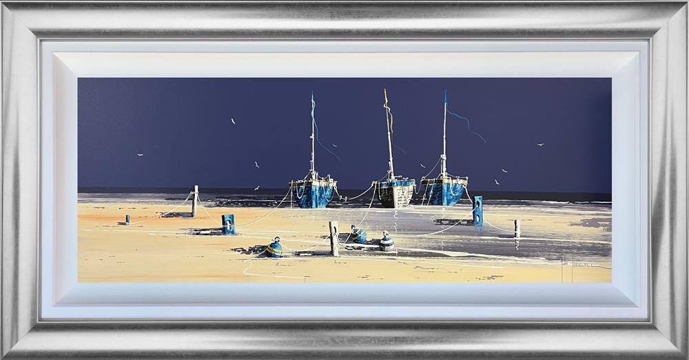 low tides long shadows framed original by artist john horsewell